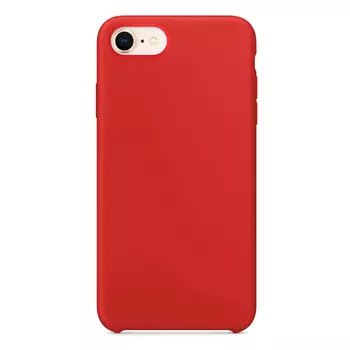 Microsonic Apple iPhone SE 2020 Kılıf Liquid Lansman Silikon Kırmızı