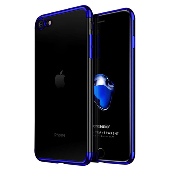 Microsonic Apple iPhone SE 2020 Kılıf Skyfall Transparent Clear Mavi