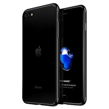 Microsonic Apple iPhone SE 2020 Kılıf Skyfall Transparent Clear Siyah