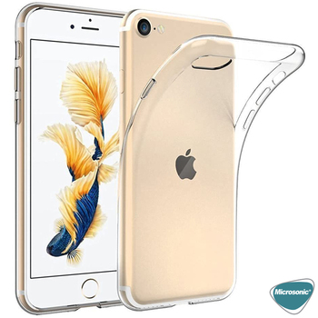 Microsonic Apple iPhone SE 2020 Kılıf Transparent Soft Pembe