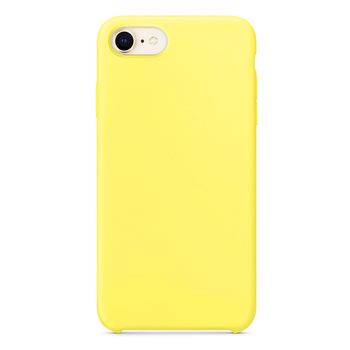 Microsonic Apple iPhone SE 2022 Kılıf Liquid Lansman Silikon Güneş Sarısı