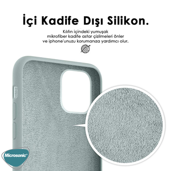 Microsonic Apple iPhone SE 2022 Kılıf Liquid Lansman Silikon Kantaron Mavisi