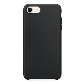 Microsonic Apple iPhone SE 2022 Kılıf Liquid Lansman Silikon Siyah