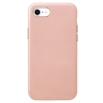 Microsonic Apple iPhone SE 2022 Kılıf Luxury Leather Rose Gold