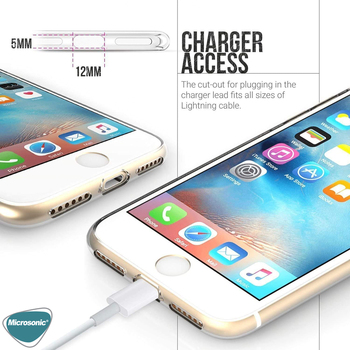 Microsonic Apple iPhone SE 2022 Kılıf Transparent Soft Pembe