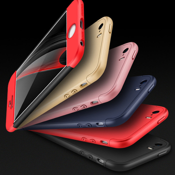 Microsonic Apple iPhone SE Kılıf Double Dip 360 Protective AYS Kırmızı