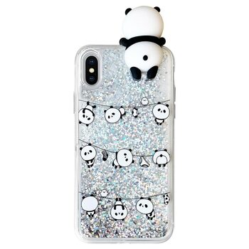 Microsonic Apple iPhone X Kılıf Cute Cartoon Panda