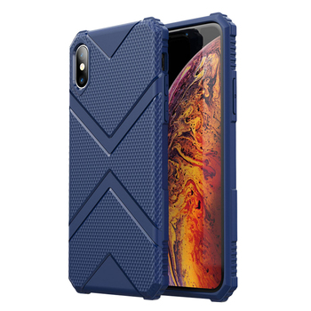 Microsonic Apple iPhone X Diamond Shield Kılıf Lacivert