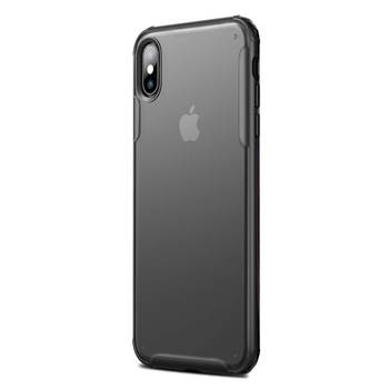 Microsonic Apple iPhone X Kılıf Frosted Frame Siyah