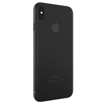 Microsonic Apple iPhone X Kılıf Peipe Matte Silicone Siyah