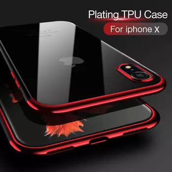 Microsonic Apple iPhone XR (6.1'') Kılıf Skyfall Transparent Clear Kırmızı