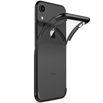 Microsonic Apple iPhone XR (6.1'') Kılıf Skyfall Transparent Clear Siyah