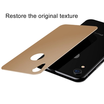 Microsonic Apple iPhone XR Arka Tam Kaplayan Temperli Cam Koruyucu Gold