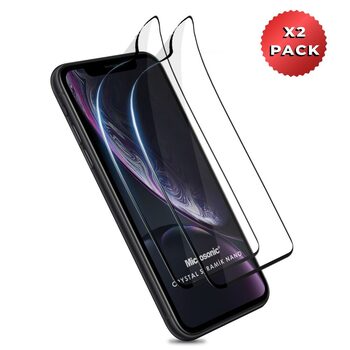 Microsonic Apple iPhone XR Crystal Seramik Nano Ekran Koruyucu Siyah (2 Adet)