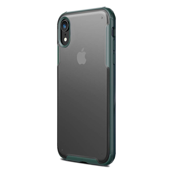 Microsonic Apple iPhone XR Kılıf Frosted Frame Yeşil