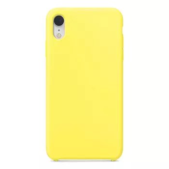 Microsonic Apple iPhone XR Kılıf Liquid Lansman Silikon Güneş Sarısı