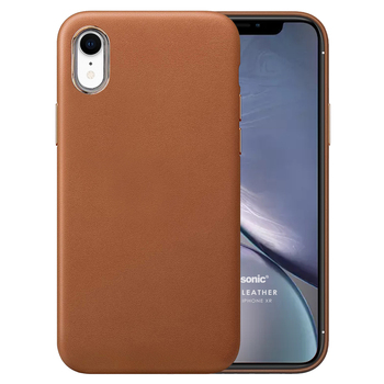 Microsonic Apple iPhone XR Kılıf Luxury Leather Kahverengi