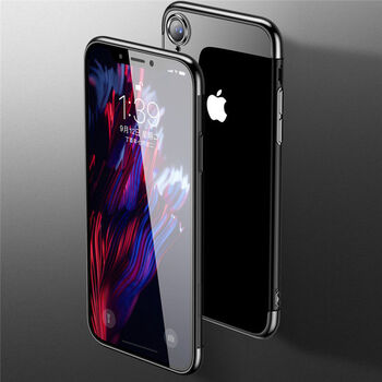 Microsonic Apple iPhone XR Kılıf Skyfall Transparent Clear Kırmızı
