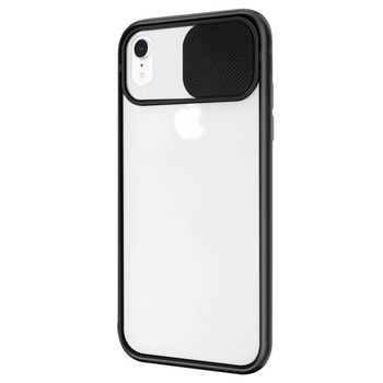 Microsonic Apple iPhone XR Kılıf Slide Camera Lens Protection Siyah