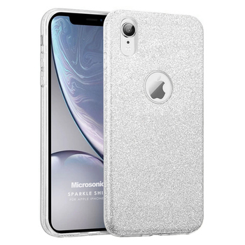 Microsonic Apple iPhone XR Kılıf Sparkle Shiny Gümüş