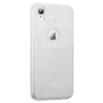 Microsonic Apple iPhone XR Kılıf Sparkle Shiny Gümüş