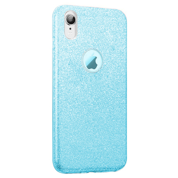 Microsonic Apple iPhone XR Kılıf Sparkle Shiny Mavi