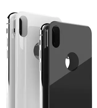 Microsonic Apple iPhone XS Arka Tam Kaplayan Temperli Cam Koruyucu Beyaz
