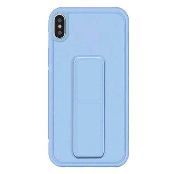 Microsonic Apple iPhone XS Kılıf Hand Strap Mavi