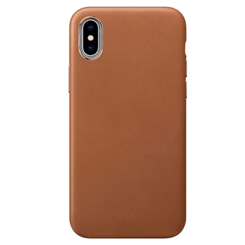 Microsonic Apple iPhone XS Kılıf Luxury Leather Kahverengi