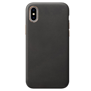 Microsonic Apple iPhone XS Kılıf Luxury Leather Siyah