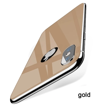 Microsonic Apple iPhone XS Max Arka Tam Kaplayan Temperli Cam Koruyucu Gold
