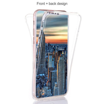 Microsonic Apple iPhone XS Max Kılıf Komple Gövde Koruyucu Silikon Şeffaf