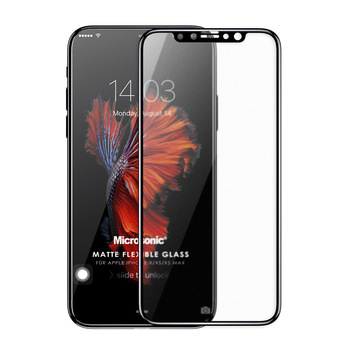 Microsonic Apple iPhone XS Max Matte Flexible Ekran Koruyucu Siyah