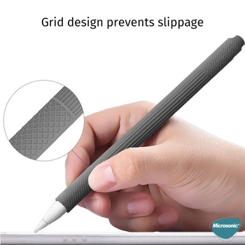 Microsonic Apple Pencil (2. nesil) Kılıf Figürlü Silikon Beyaz
