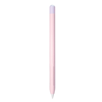 Microsonic Apple Pencil (2. nesil) Kılıf Mat Silikon Lila Pembe
