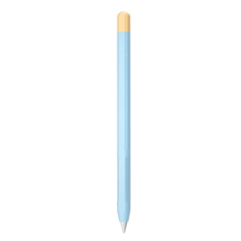 Microsonic Apple Pencil (2. nesil) Kılıf Mat Silikon Sarı Mavi