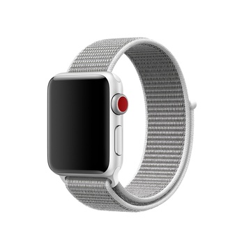 Microsonic Apple Watch 3 42mm Nylon Loop Kordon Beyaz
