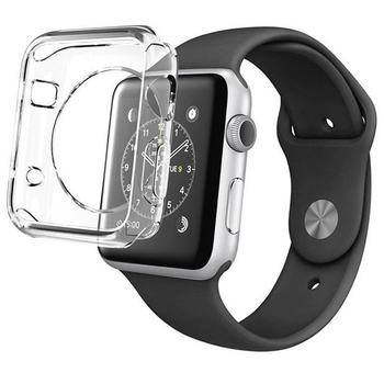 Microsonic Apple Watch 42mm Kılıf Transparent Soft Beyaz