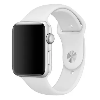 Microsonic Apple Watch 42mm Silikon Kordon Beyaz