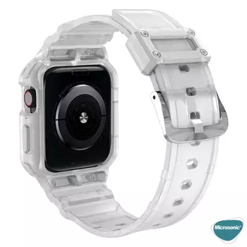 Microsonic Apple Watch 7 41mm Kordon Single Apex Resist Siyah