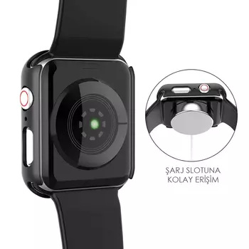 Microsonic Apple Watch SE 2022 40mm Kılıf Matte Premium Slim WatchBand Lila