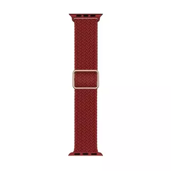 Microsonic Apple Watch SE 2022 40mm Kordon Braided Loop Band Kırmızı