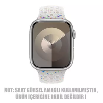 Microsonic Apple Watch SE 2022 40mm Kordon Flame Sport Band Beyaz