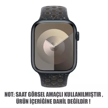 Microsonic Apple Watch SE 2022 40mm Kordon Flame Sport Band Siyah