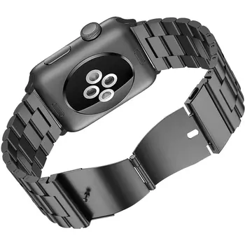 Microsonic Apple Watch SE 2022 40mm Metal Stainless Steel Kordon Gümüş