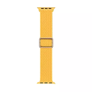 Microsonic Apple Watch SE 2022 44mm Kordon Braided Loop Band Sarı