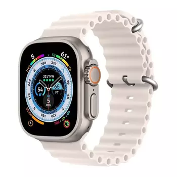 Microsonic Apple Watch SE 40mm Kordon Ocean Band Bej