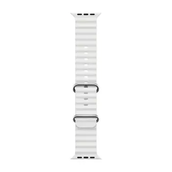 Microsonic Apple Watch SE 40mm Kordon Ocean Band Beyaz