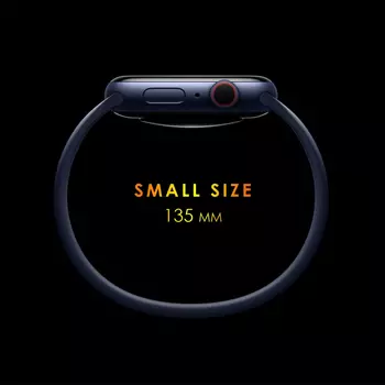 Microsonic Apple Watch SE 40mm Kordon, (Small Size, 135mm) New Solo Loop Koyu Yeşil