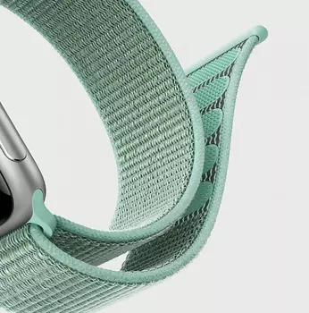 Microsonic Apple Watch Series 1 42mm Hasırlı Kordon Woven Sport Loop Tahoe Blue
